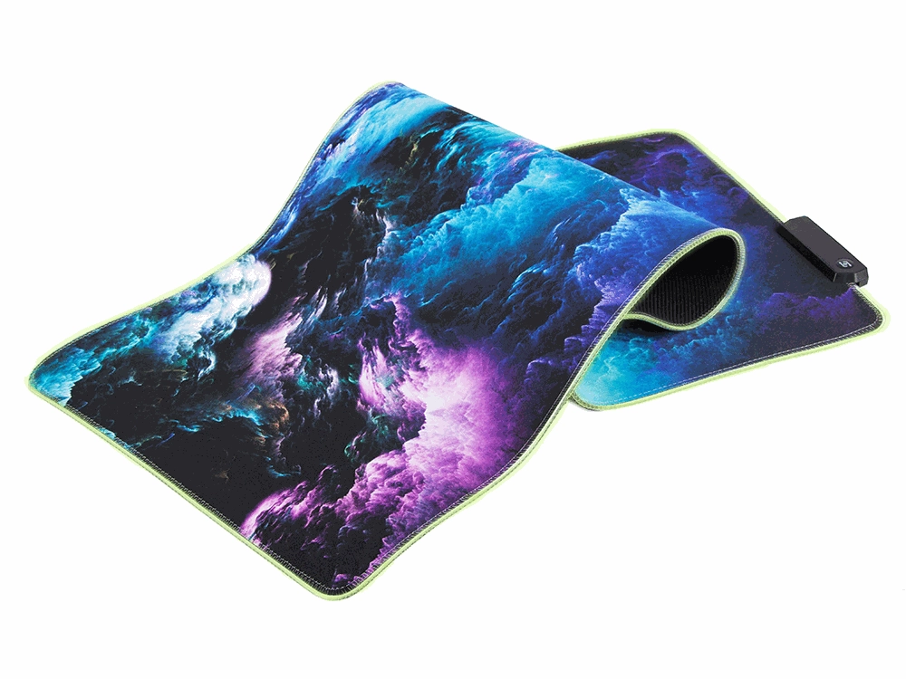 Cosmic Waves XXL gaming mousepad RGB