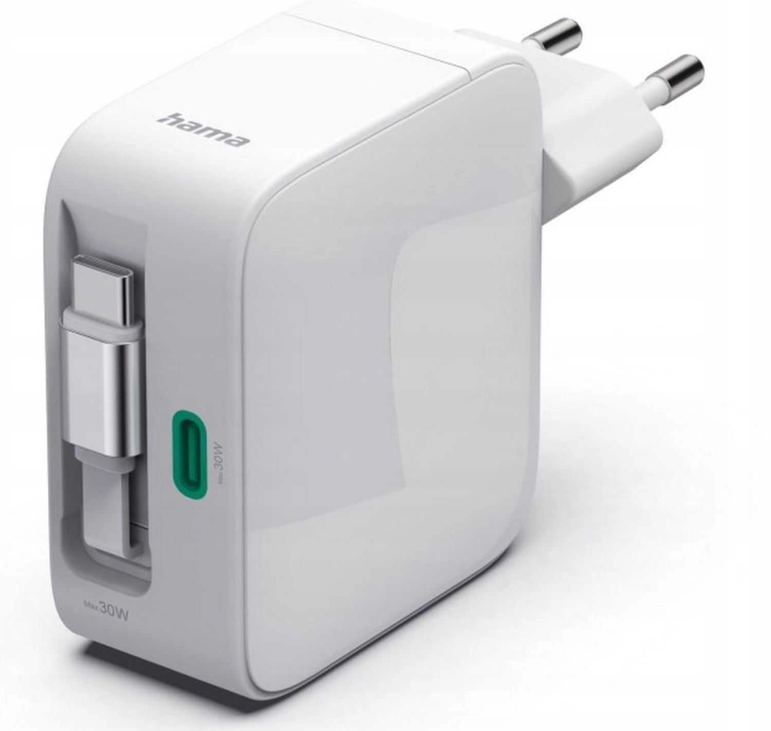 Hama GaN 30W PD/QC with retractable
