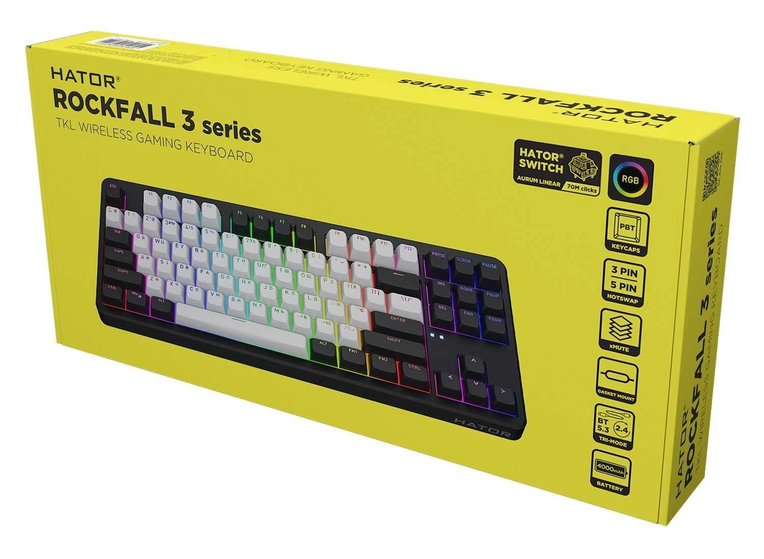 Hator HTK850UA Rockfall 3 TKL Wireless