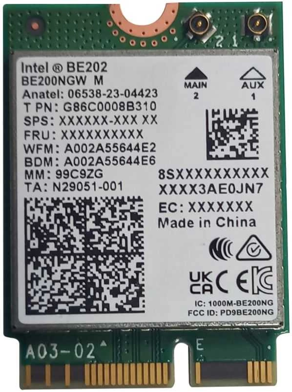 Intel Wi-Fi 7 BE202 Internal WLAN