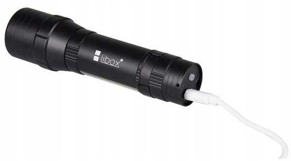 600lm rechargeable LED flashlight with additional