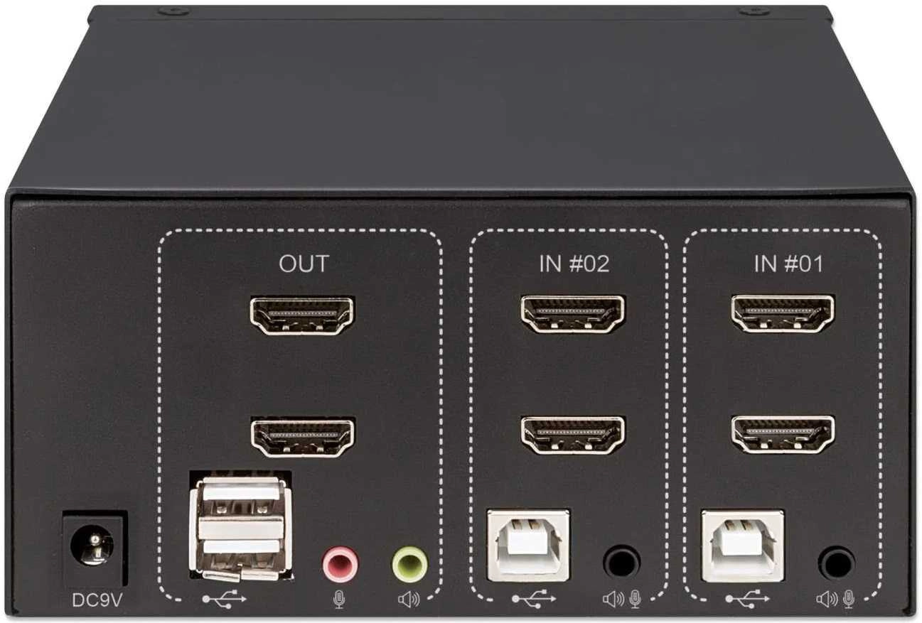 Manhattan HDMI KVM Switch 2-Port 4K@30Hz