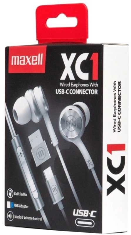 Maxell XC1 USB-C wired headphones with