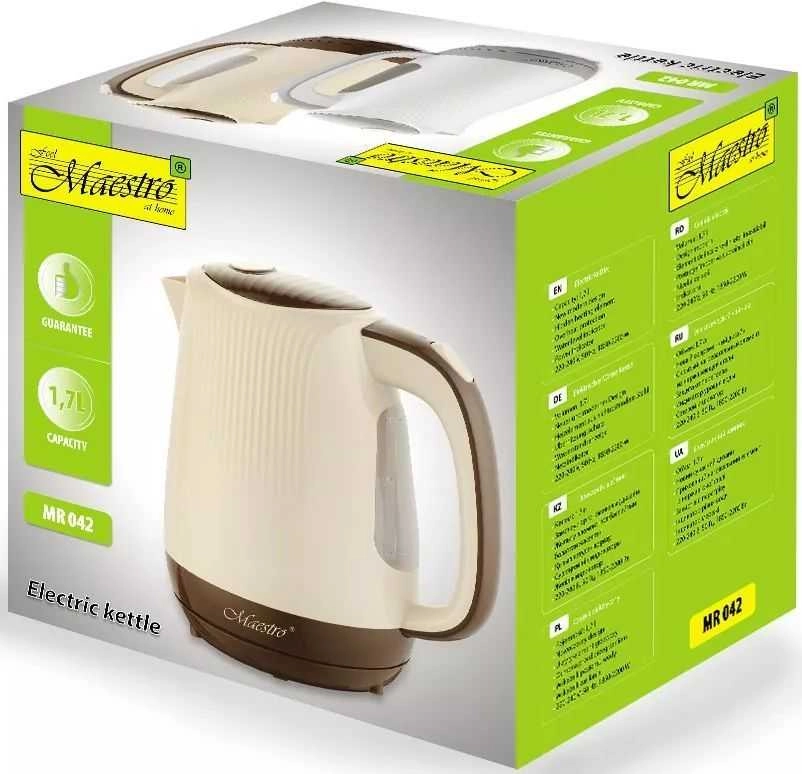 Feel-Maestro MR042 beige electric kettle 1
