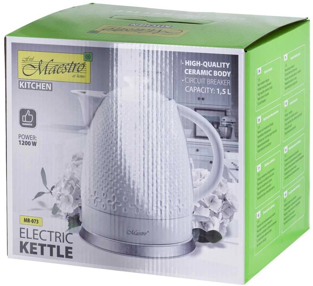 Czajnik elektryczny ceramiczny 1 5L 1500W