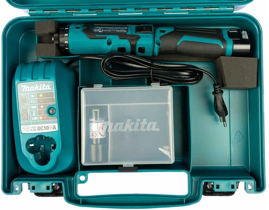 Makita DF012DSE cordless pen screwdriver/pivot screwdriver