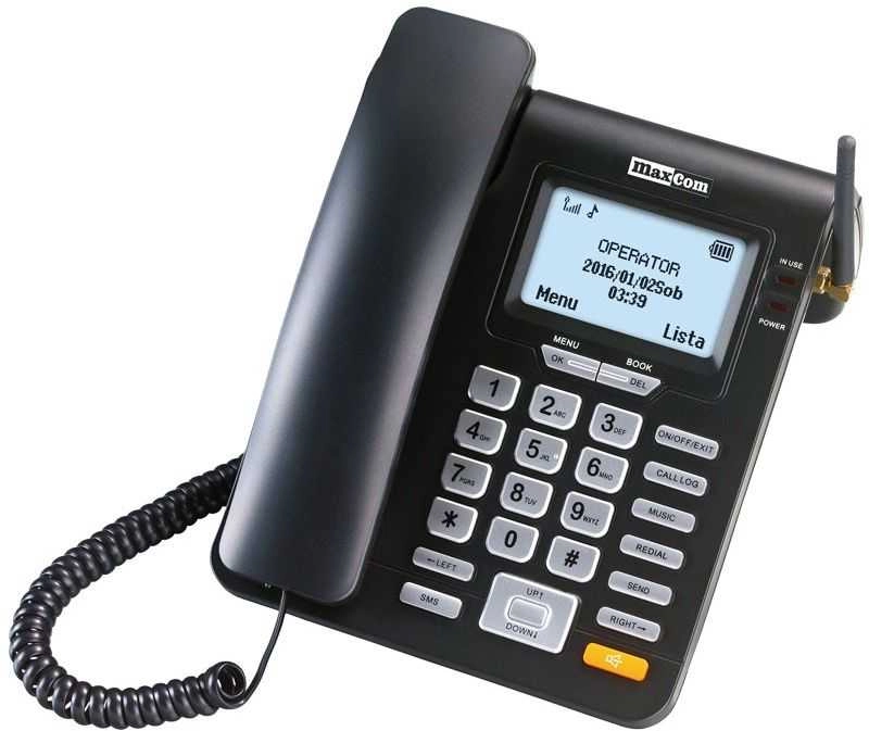 MaxCom MM28D telephone DECT telephone Black