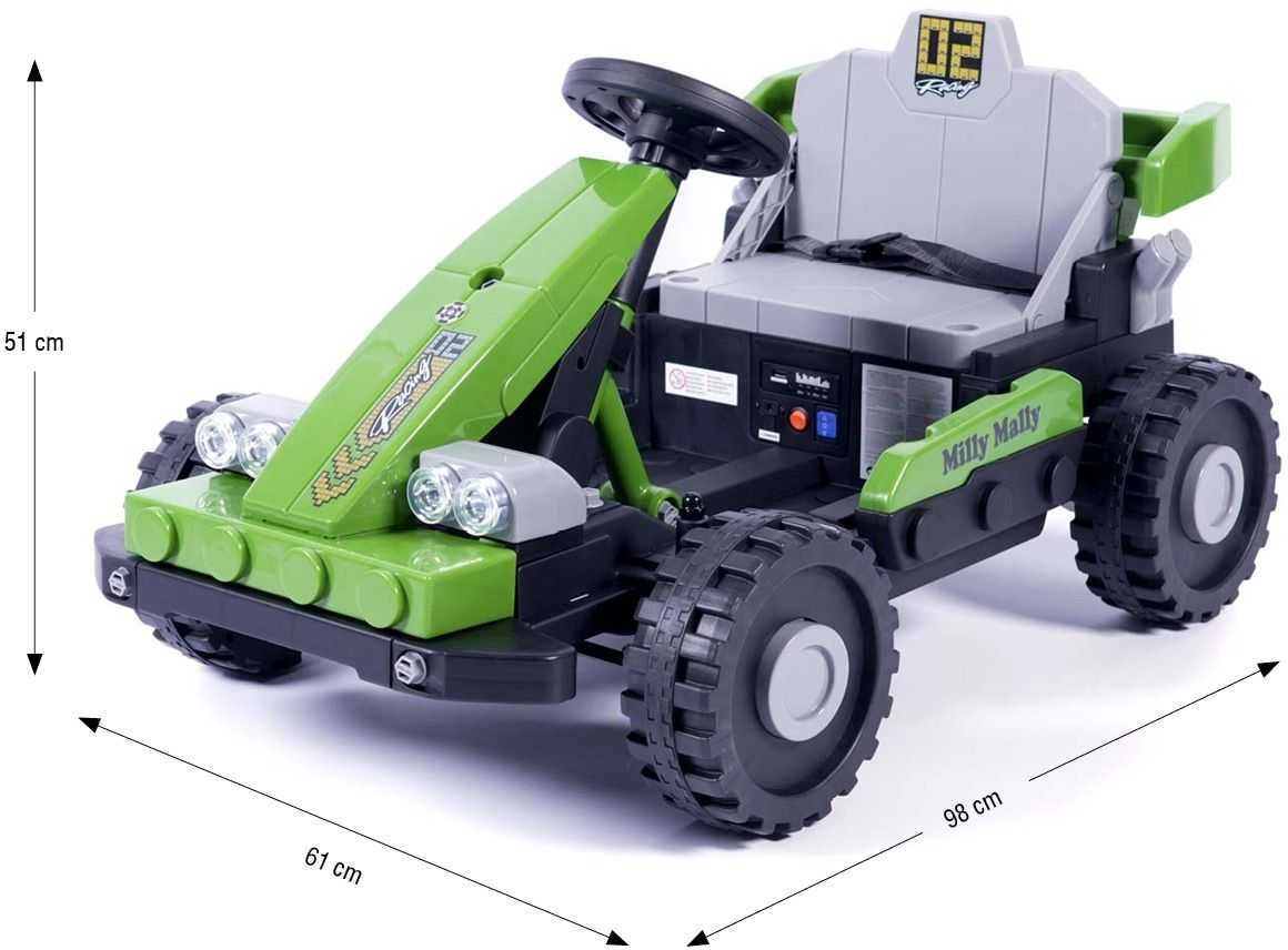 Milly Mally Prime 2in1 Green battery-powered