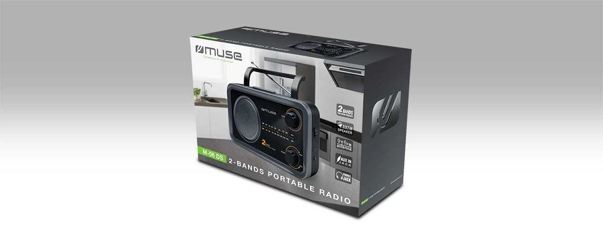 Muse M-06DS radio Portable Analog Black