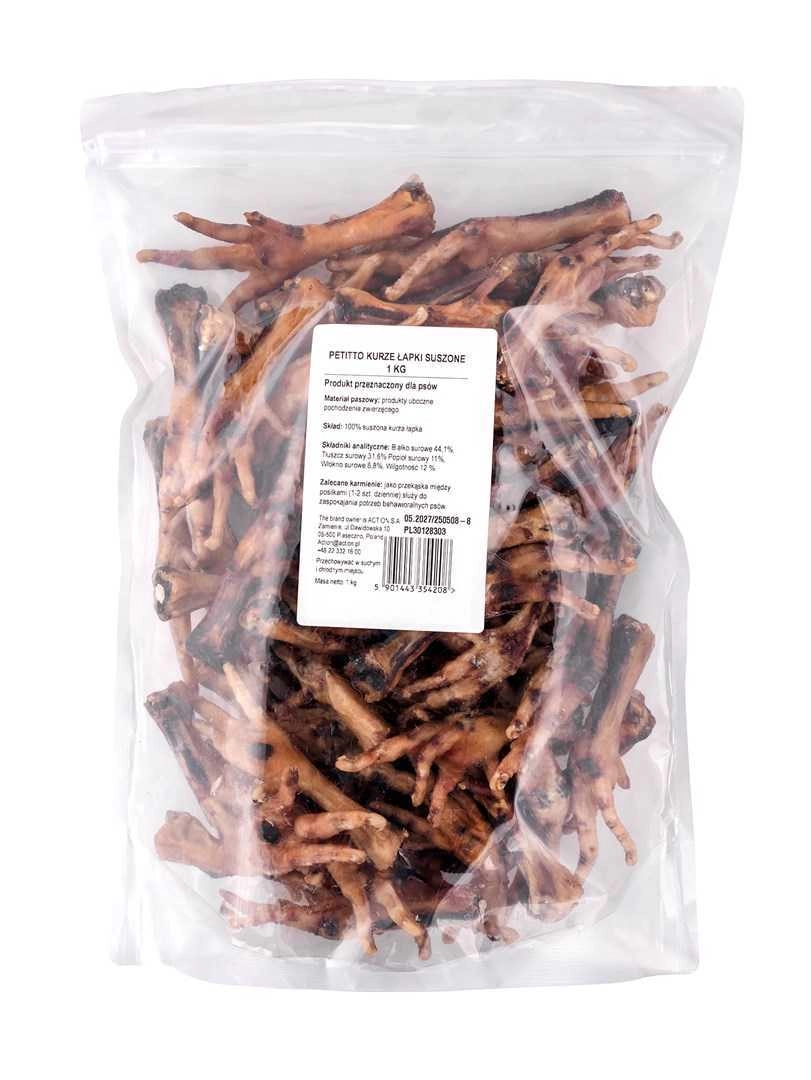 PETITTO Dried chicken feet - dog
