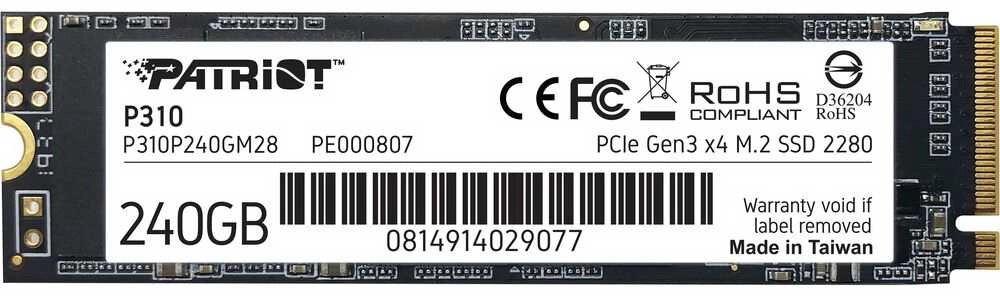 SSD Patriot P310 240GB M.2