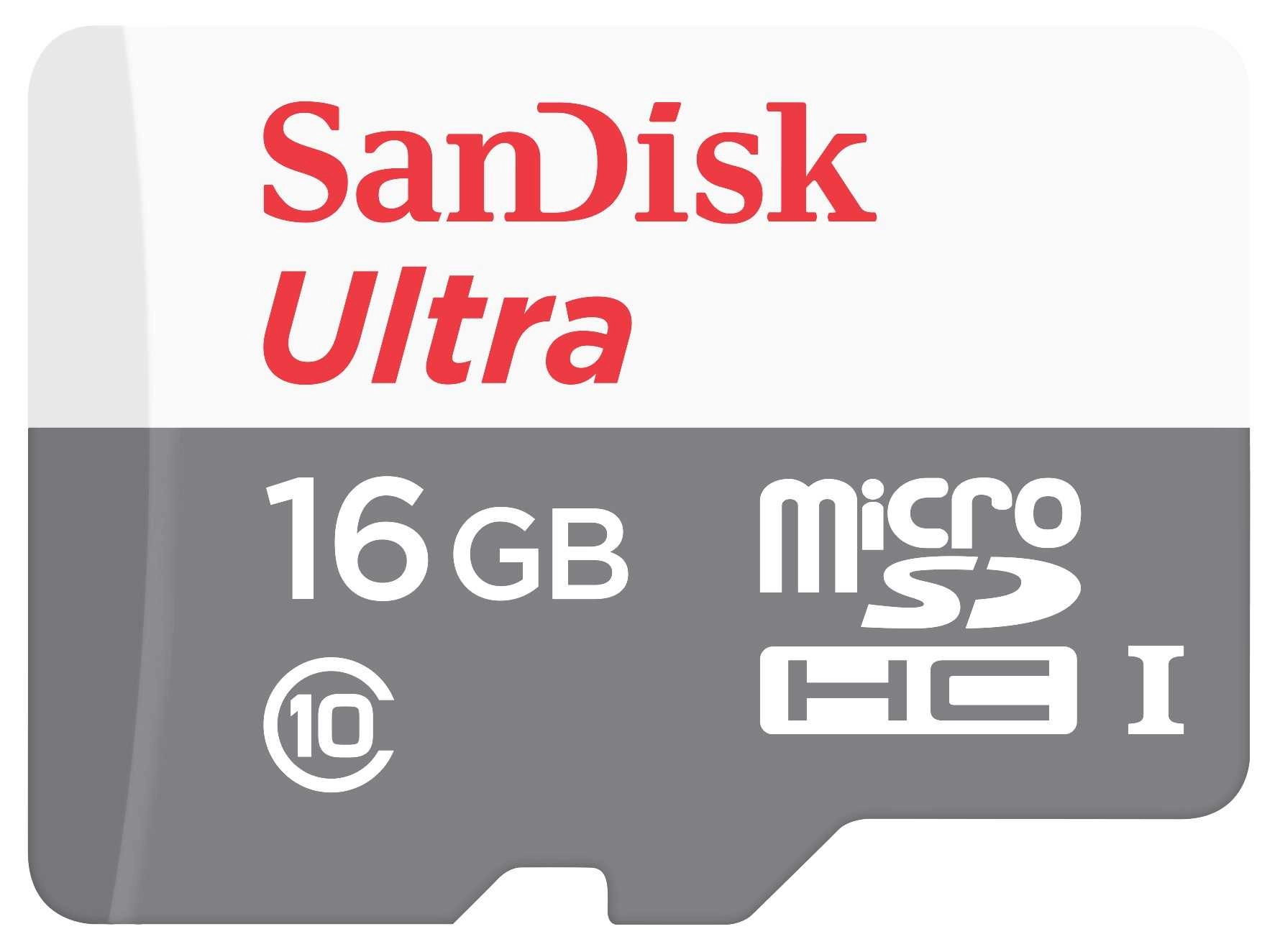 SanDisk Ultra MicroSDHC 16GB UHS-I Class