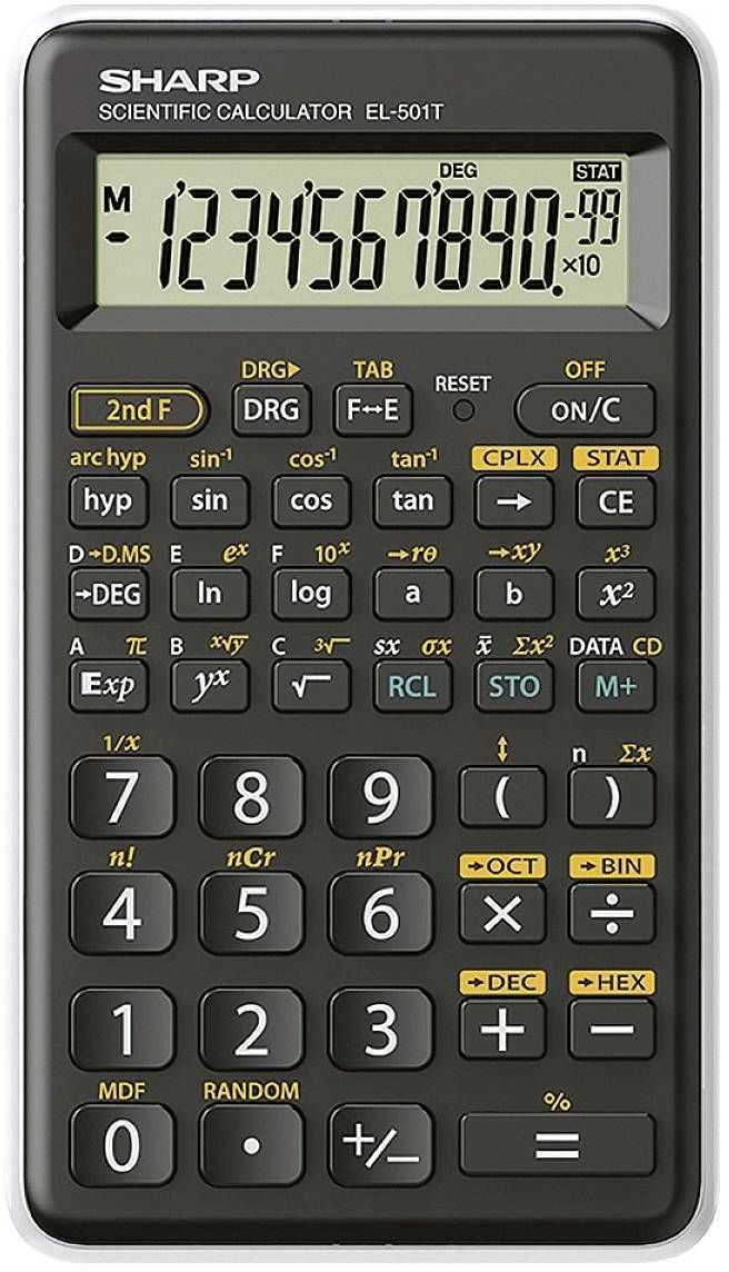 Sharp EL-501T calculator Pocket Scientific Black