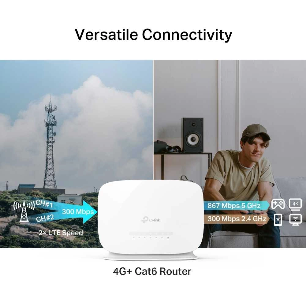 TP-Link Archer 4G+ Cat6 AC1200 Wireless