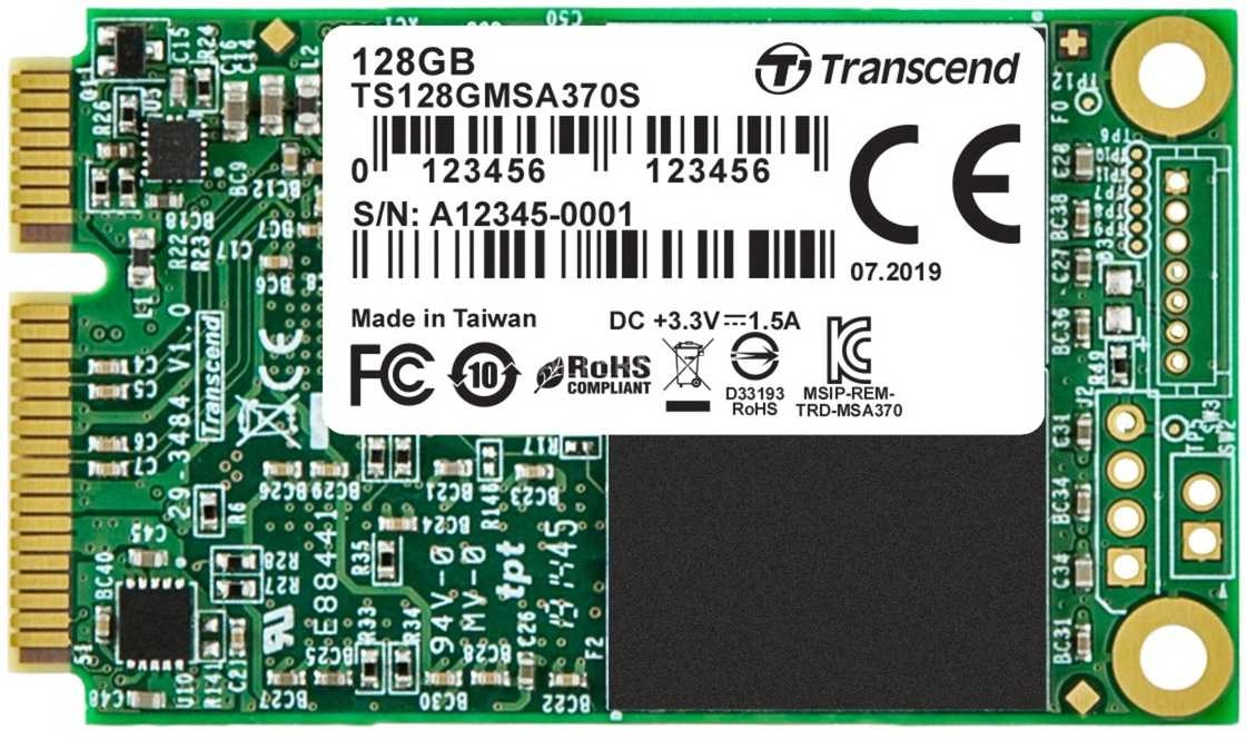 TRANSCEND 128GB mSATA SSD SATA III