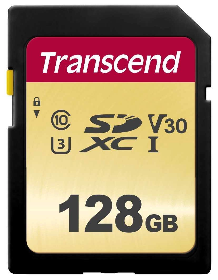 Transcend SD Card SDXC 500S 128GB