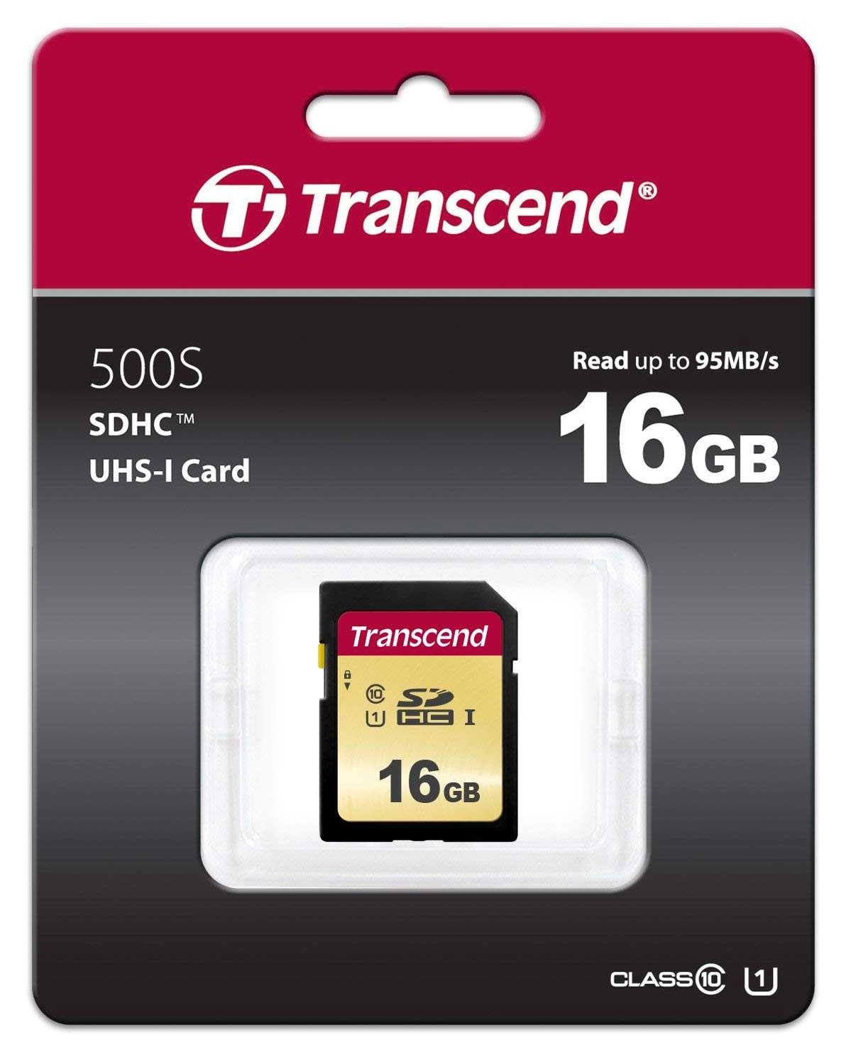 Transcend SD Card SDHC 500S 16GB