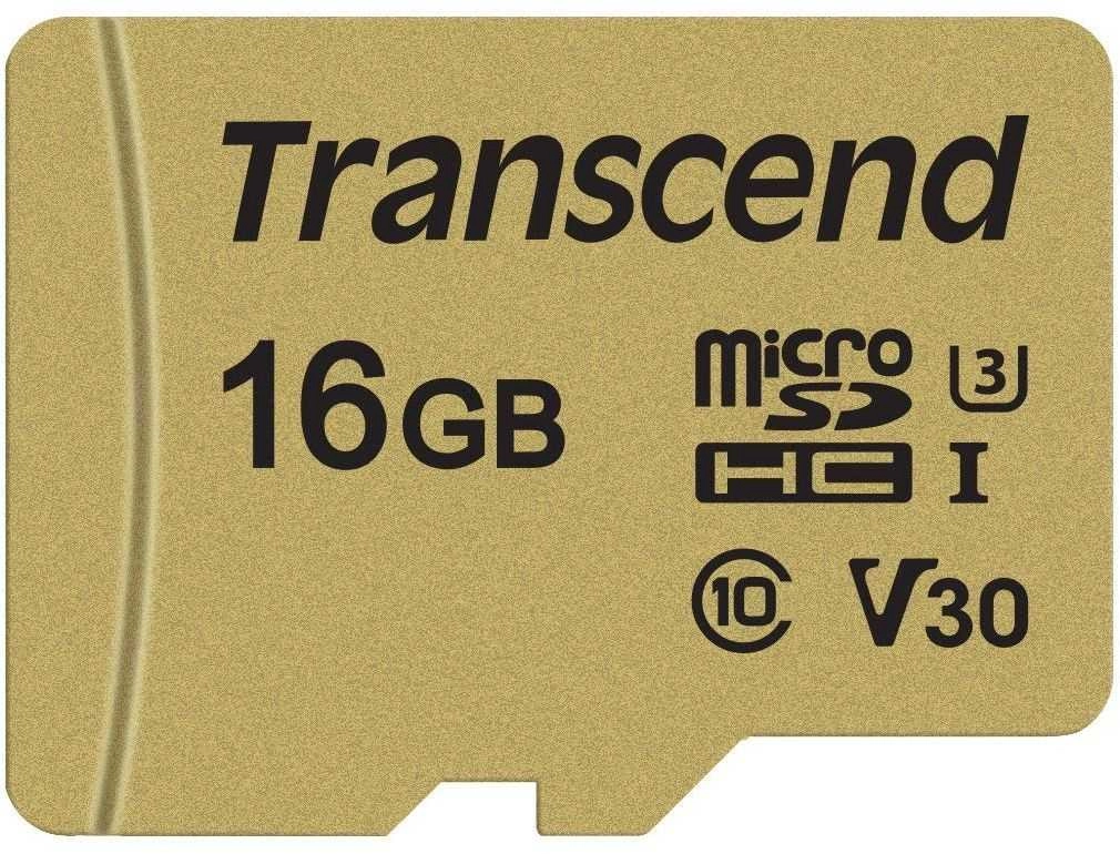 Transcend microSD Card SDHC 500S 16GB