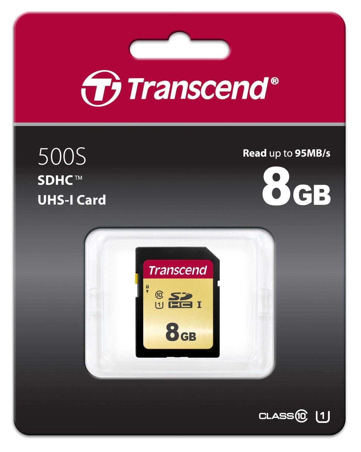 Transcend SD Card SDHC 500S 8GB