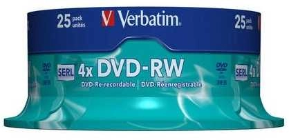 Verbatim DVD-RW Matt Silver 4.7