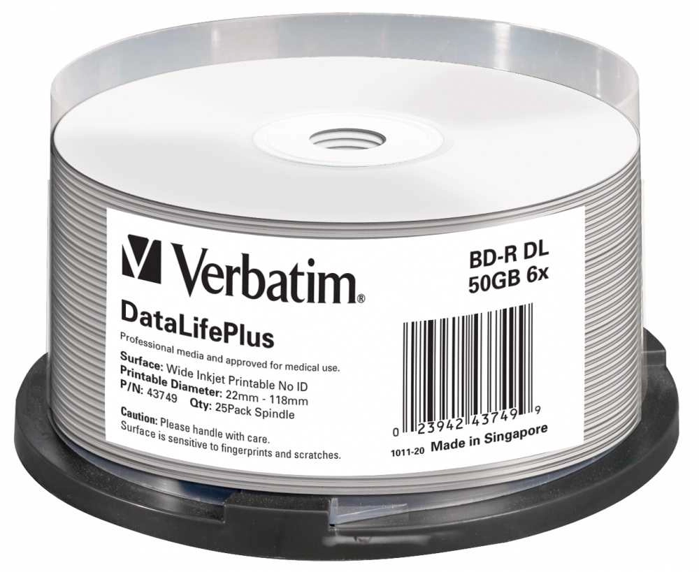 Verbatim DataLifePlus BD-R 50 GB 25