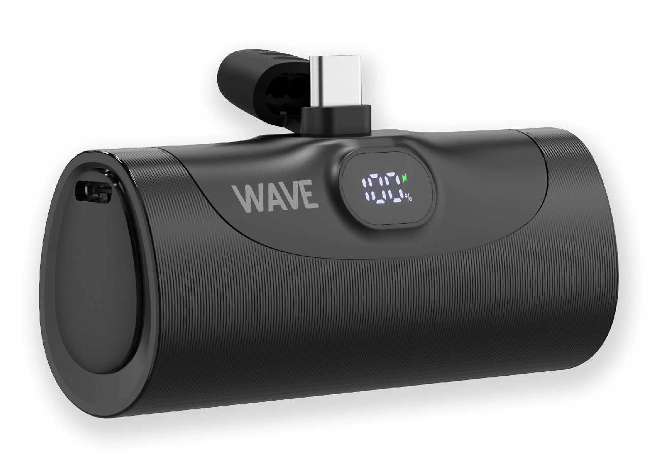 "GoPower 5000mAh" Black WAVE-POWER-5K-BK 6418312175950