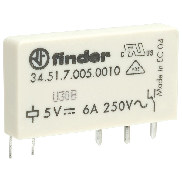 Finder PCB Mount Power Relay  5V