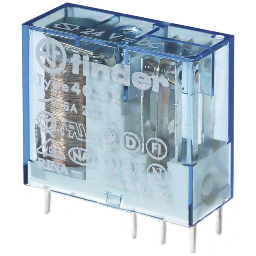 Miniature relay 2P 8A 12V DC