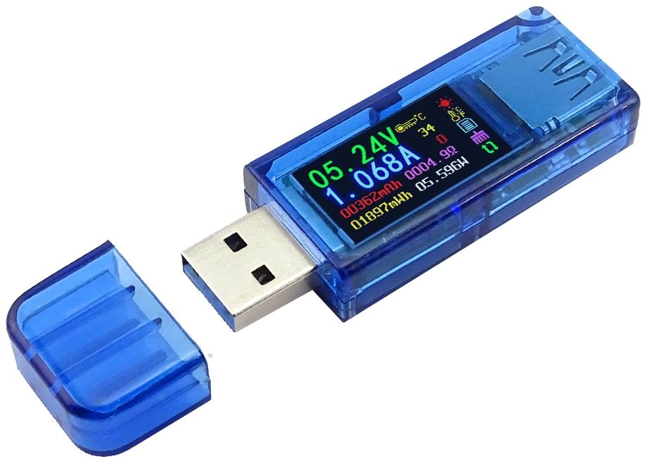 USB voltmetrs ampermetrs 0-30V 3.7-30V