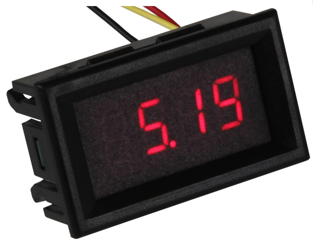 Voltmetra LED panelis darba spriegums DC