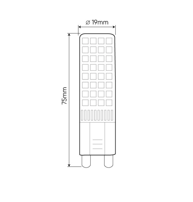 LED spuldze G9 230 V 12