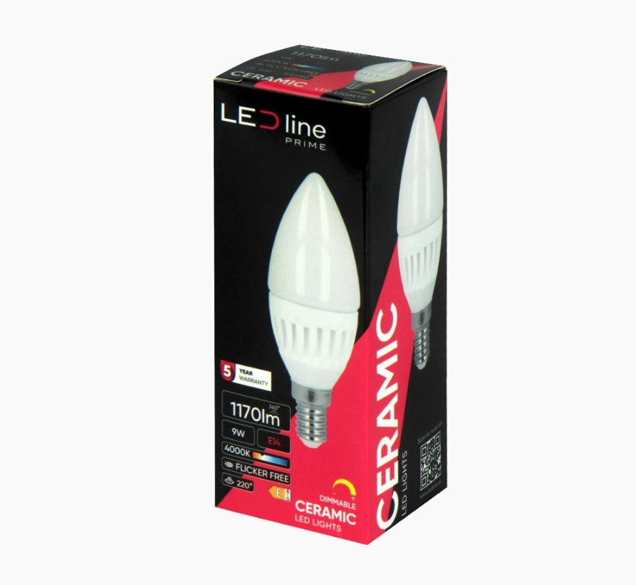 LED bulb E14 230V 9W 1170lm