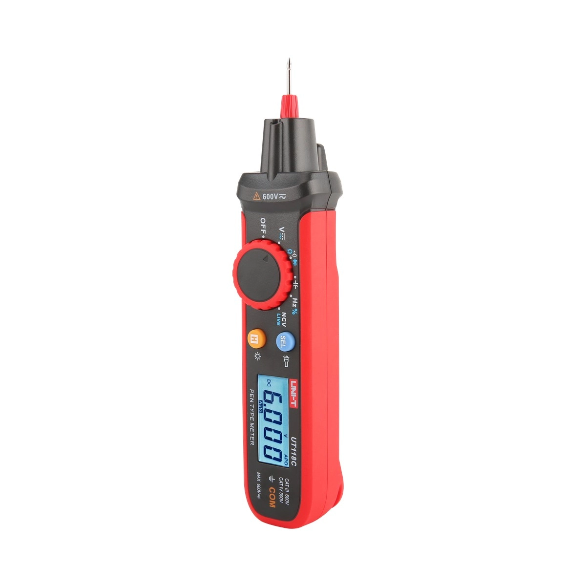 Pen type digital multimeter AC/DC 600V