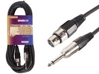 Profesionālais kabelis XLR 3pin ligzda -