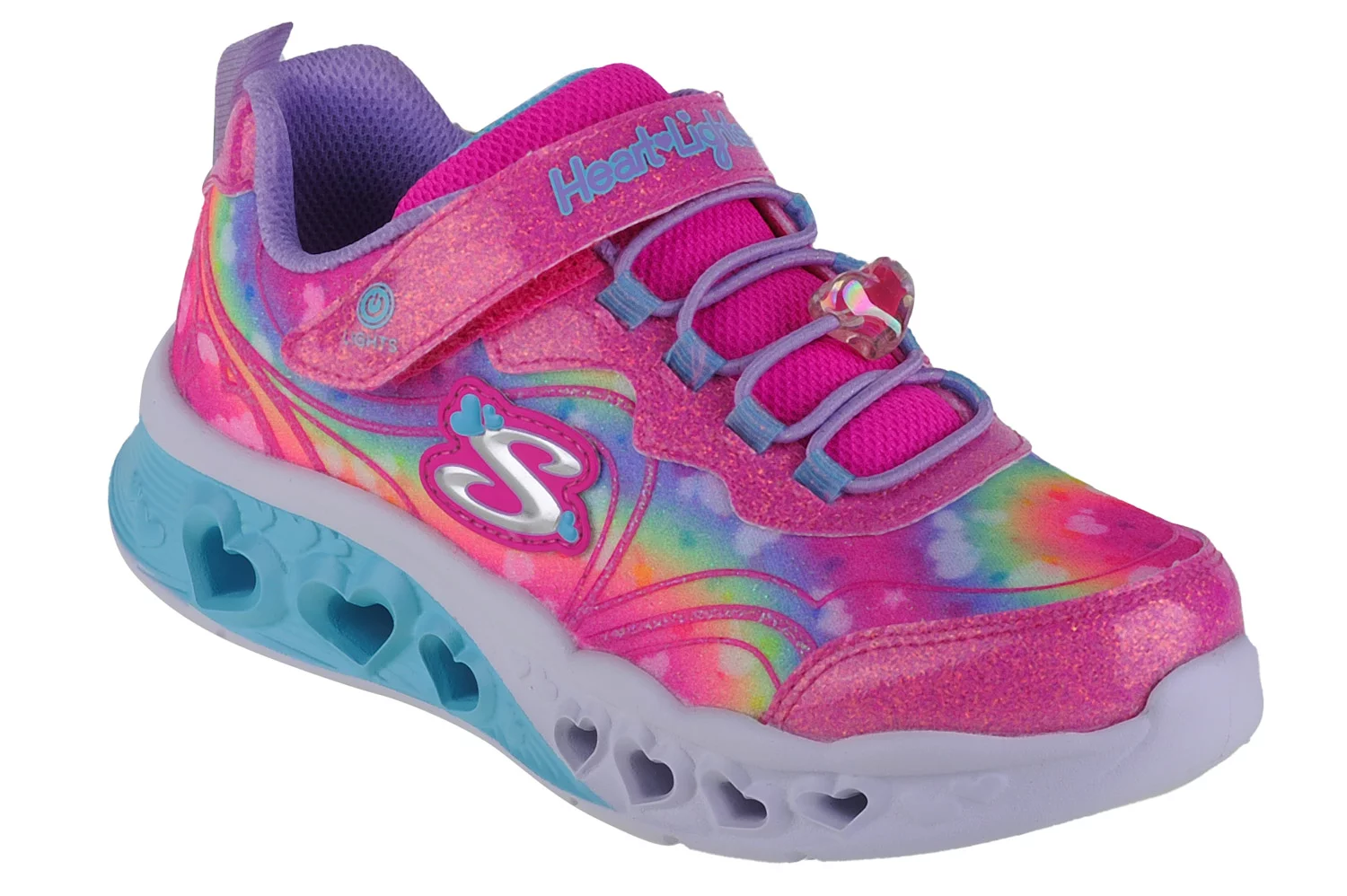 Skechers Flutter Heart Lights-Groovy Swirl 303253L-HPLV