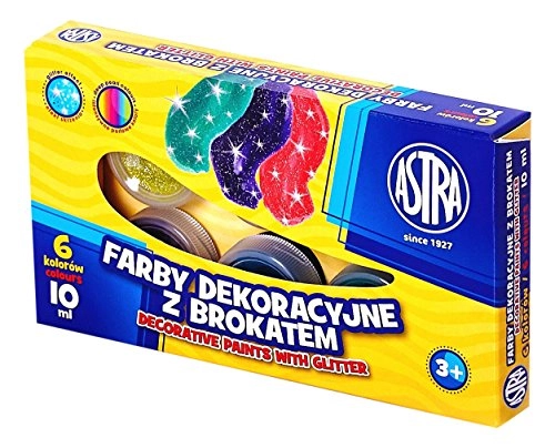 Astra Glitter paints 6 colors 10
