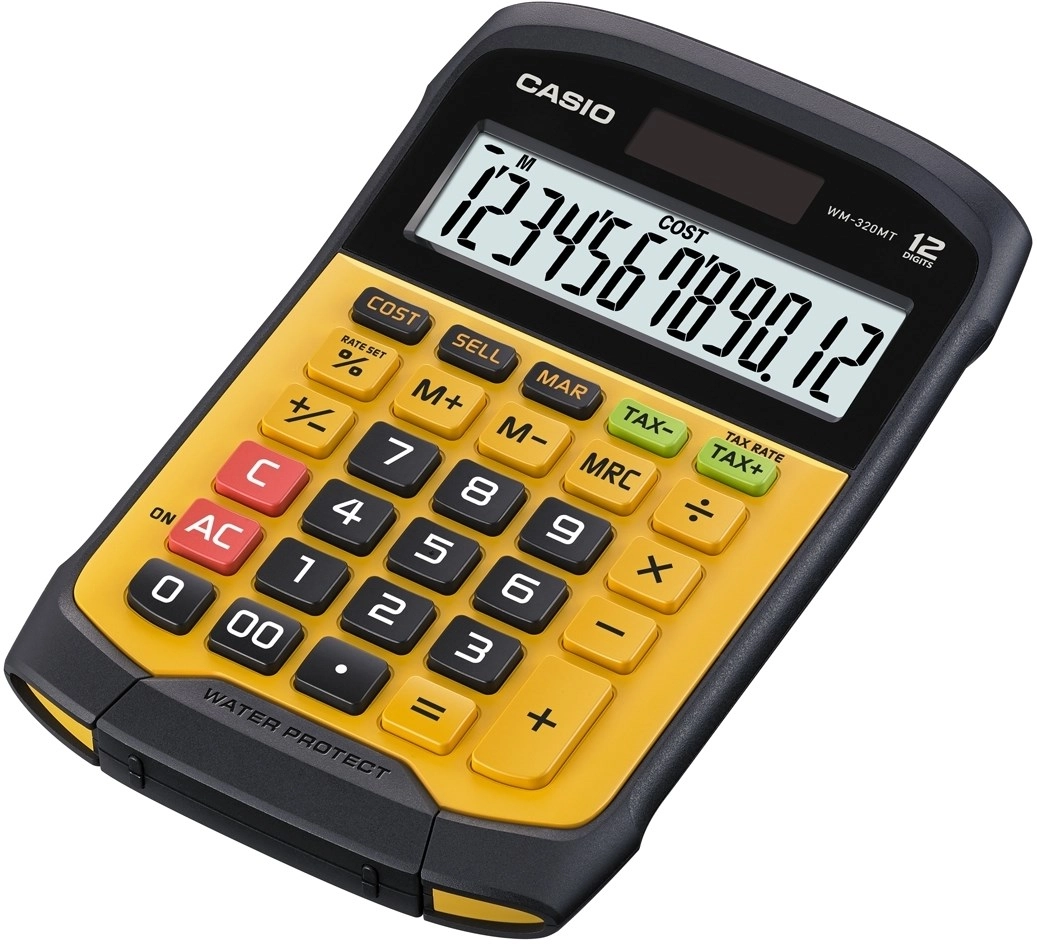 CASIO CALCULATOR OFFICE WATERPROOF WM-320MT-S 12-digit