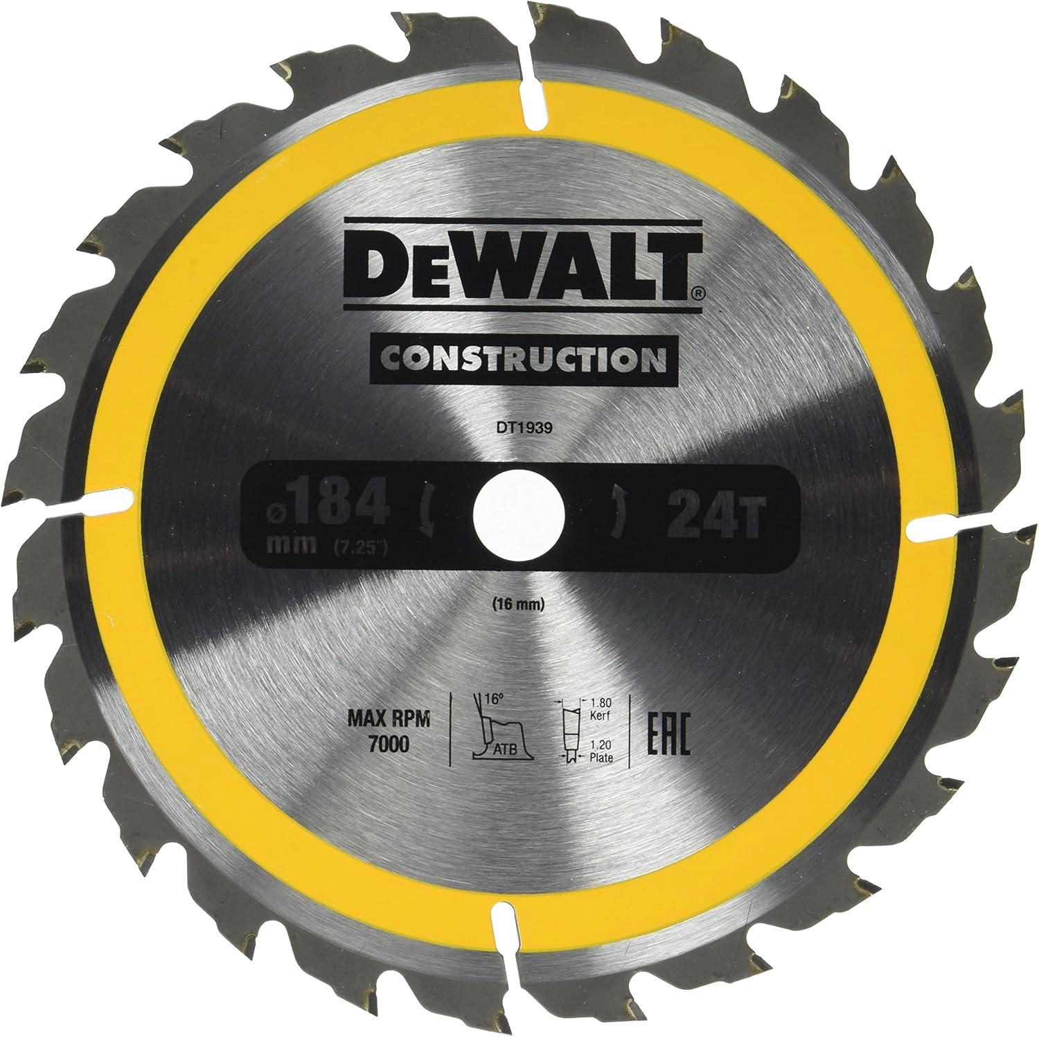 Dewalt DT1939 saw blade for portable