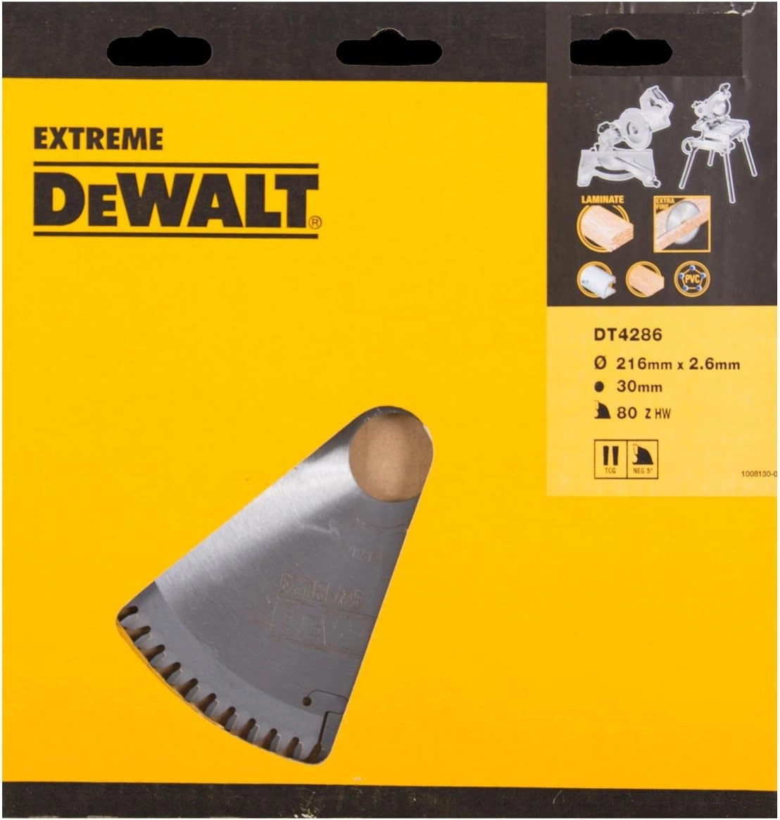 Zāģripa DeWalt 216mmx30mm 80T BD-DT4286 DT4286