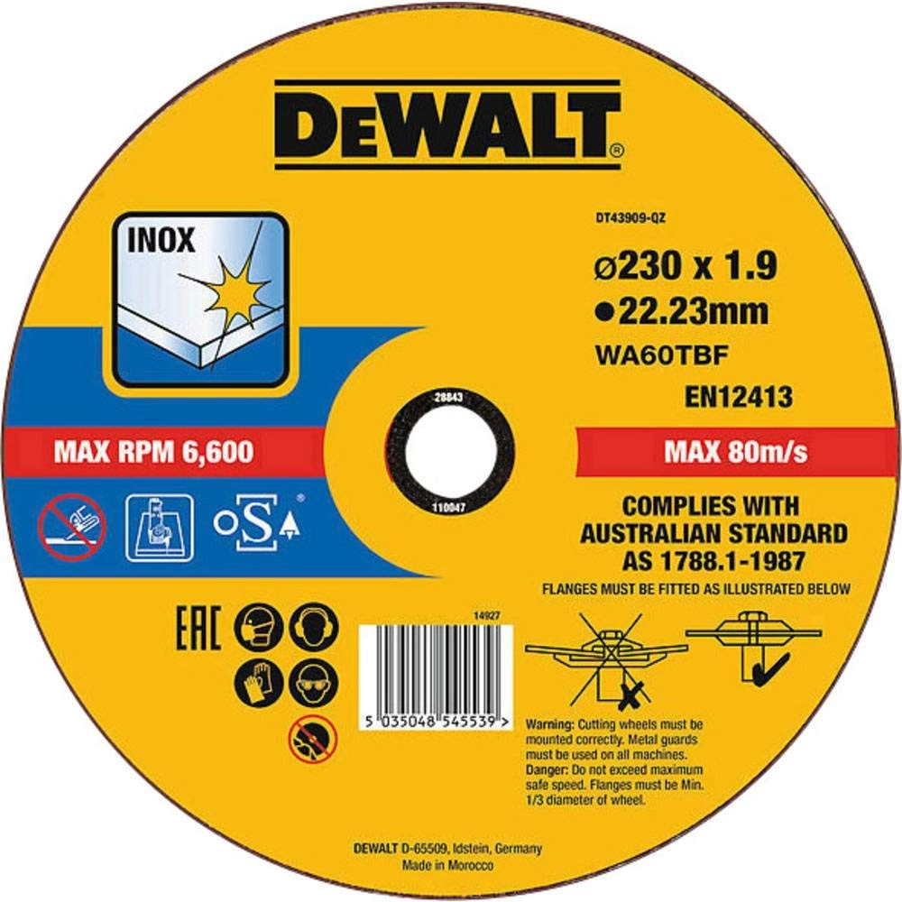 DeWalt DT43909-QZ metal cutting disc 230mm