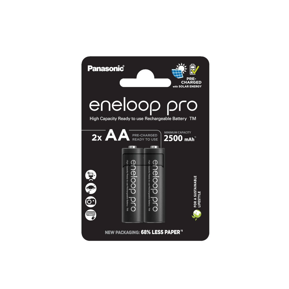 Įkraunamos baterijos Panasonic ENELOOP Pro BK-3HCDE/2BE