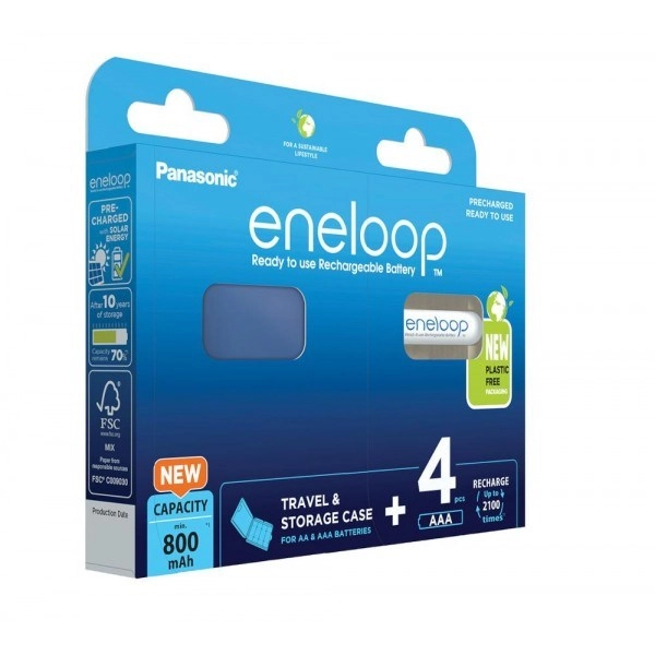 Rechargeable batteries PANASONIC ENELOOP AAA 800