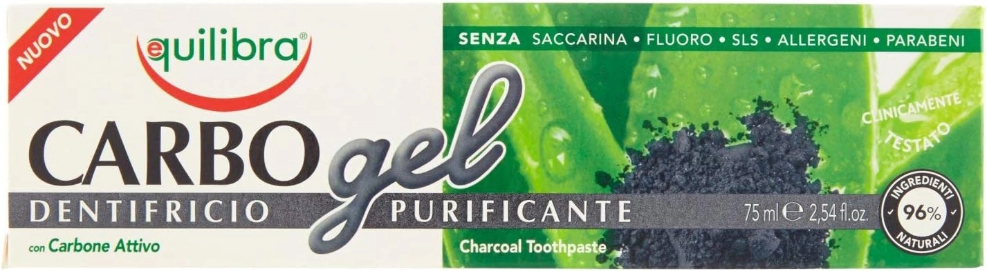 Equilibra Toothpaste Carbo Gel Charcoal Toothpaste