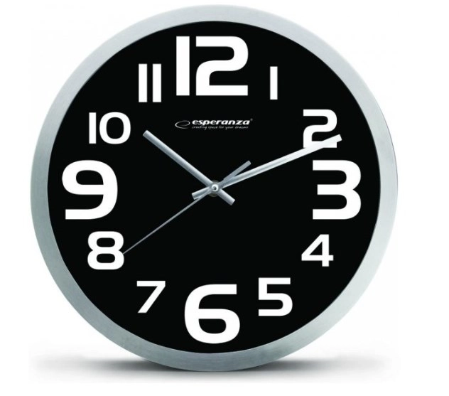 Esperanza Wall clock Zurich white (EHC013W)