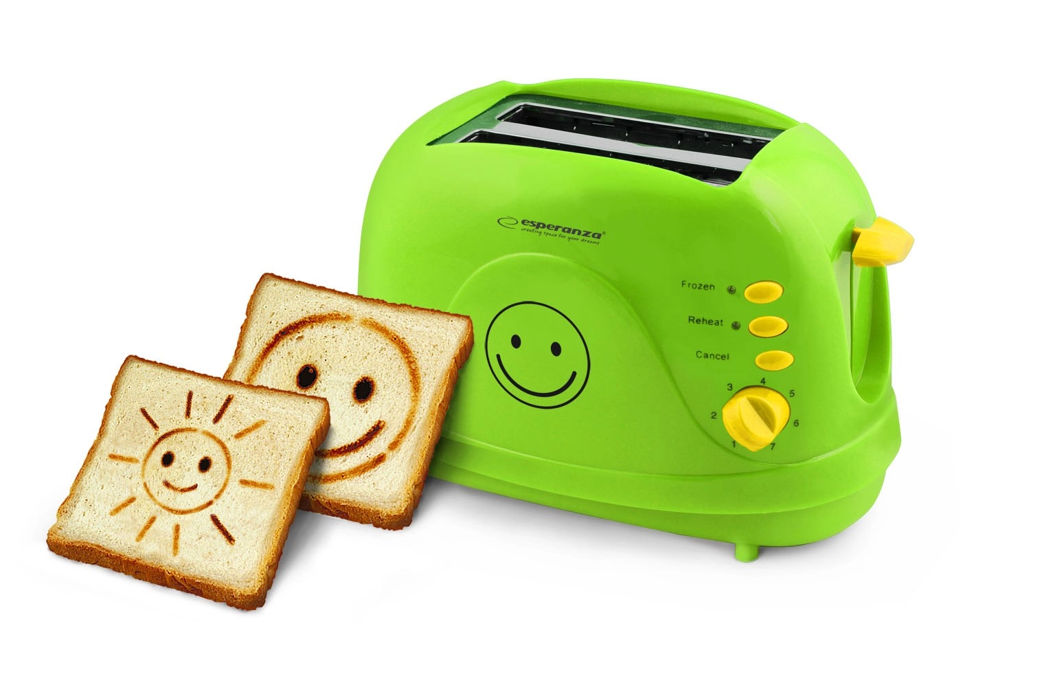 TOASTER SMILEY GREEN EKT003 EKT003 -
