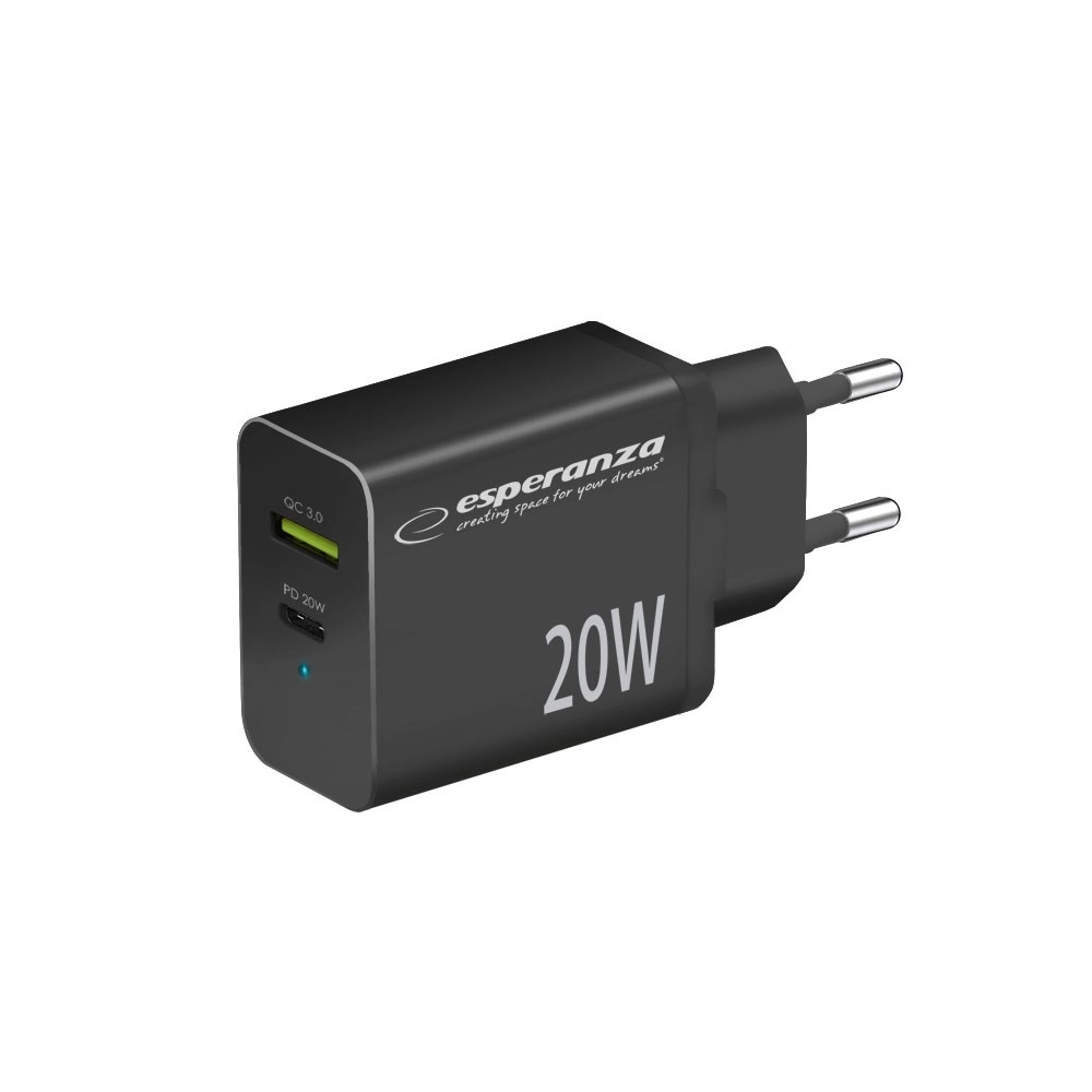 Esperanza EZC105K charger 1x USB-A 1x