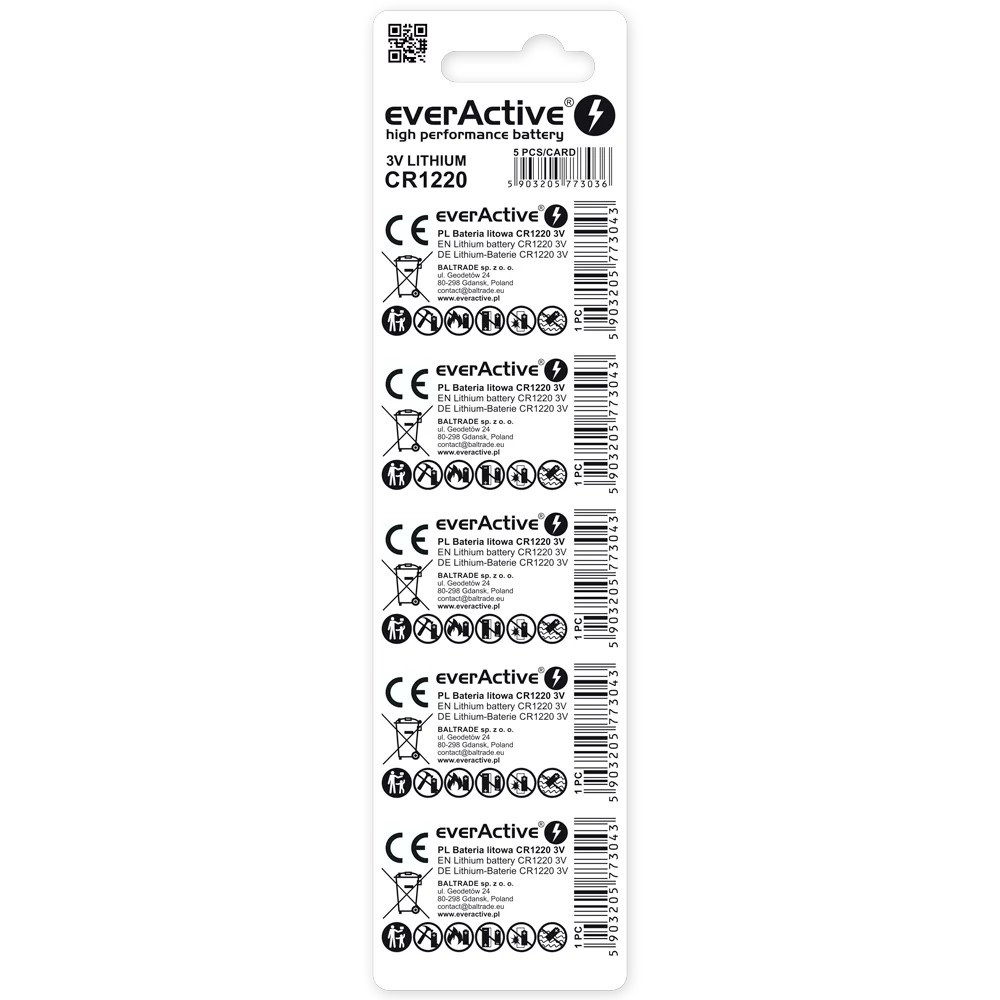 Lithium battery mini everActive CR1220 -