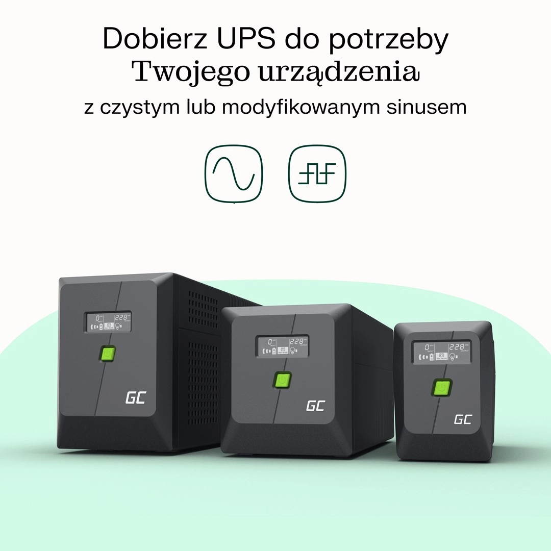UPS power supply 480W/750VA pure sine