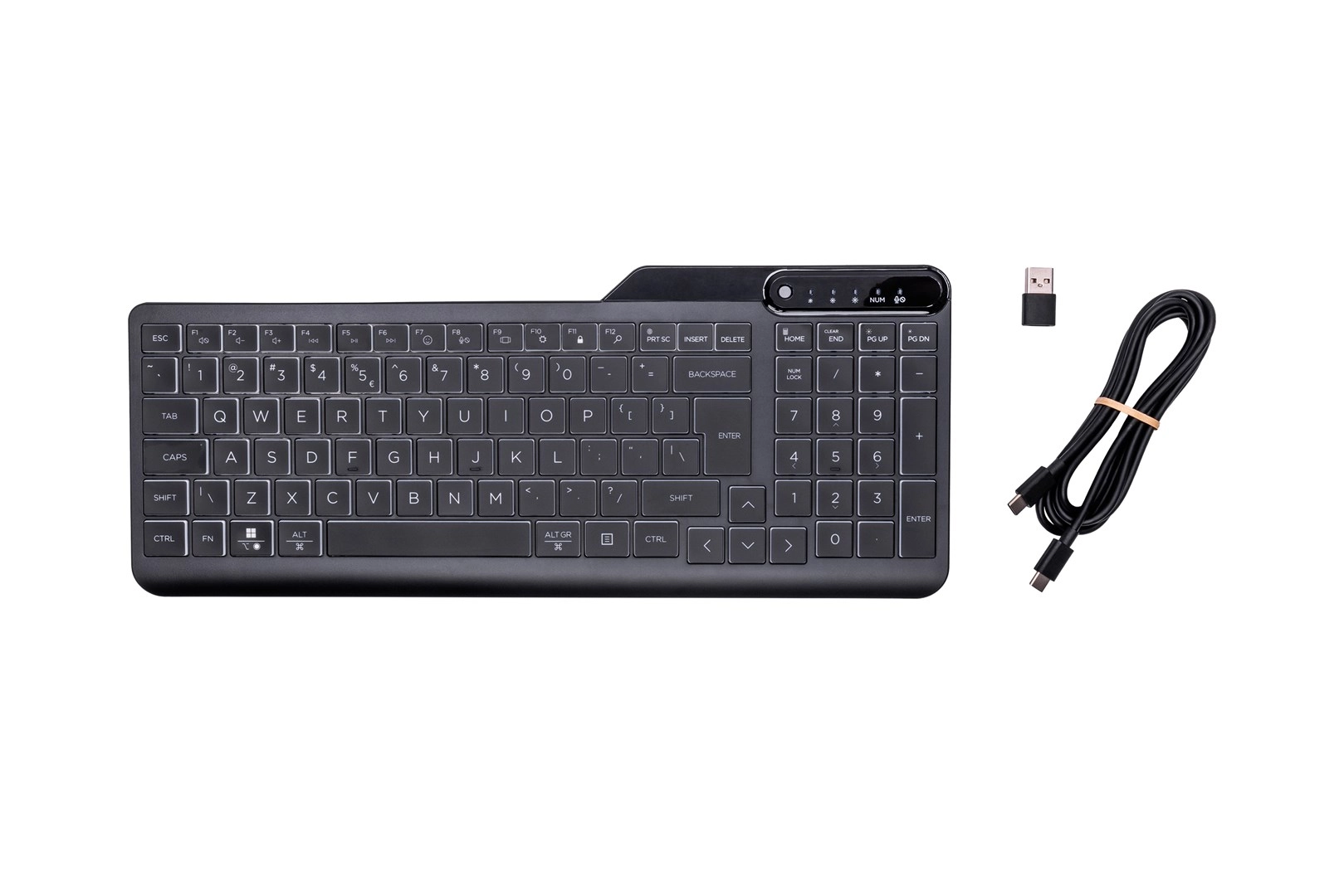 HP 400 Backlit Wired Keyboard 7N7C0AA