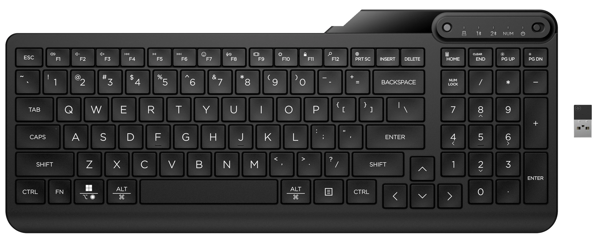 HP 475 Dual-Mode Wireless Keyboard 7N7B9AA